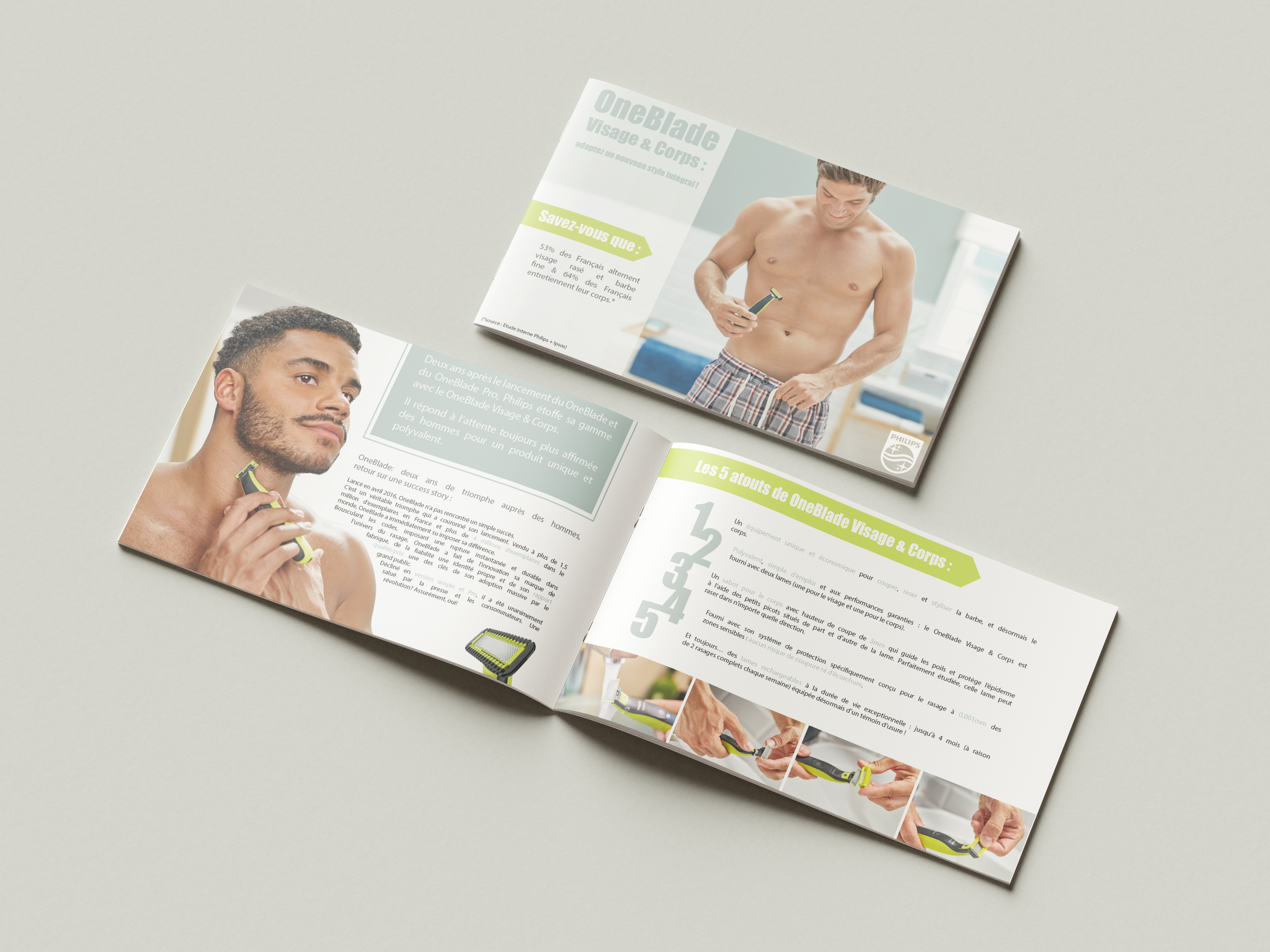 Philips OneBlade — Brochure Graphiste Vesoul