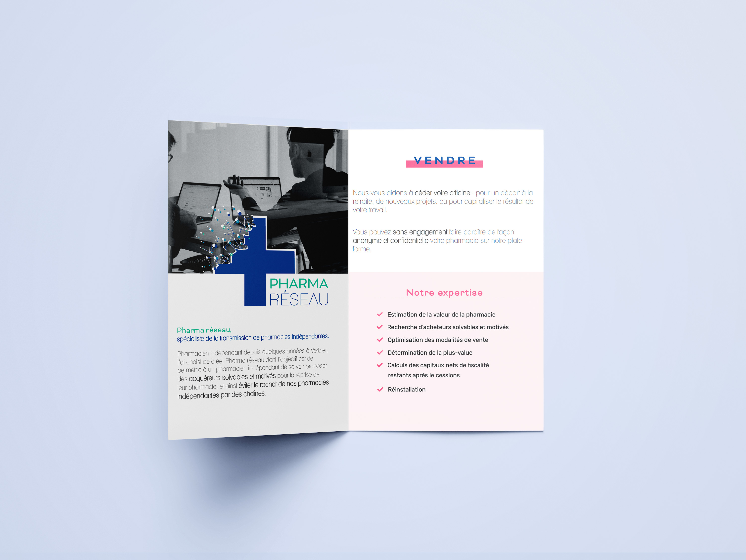 Brochure Pharma Réseau — Graphiste Vesoul