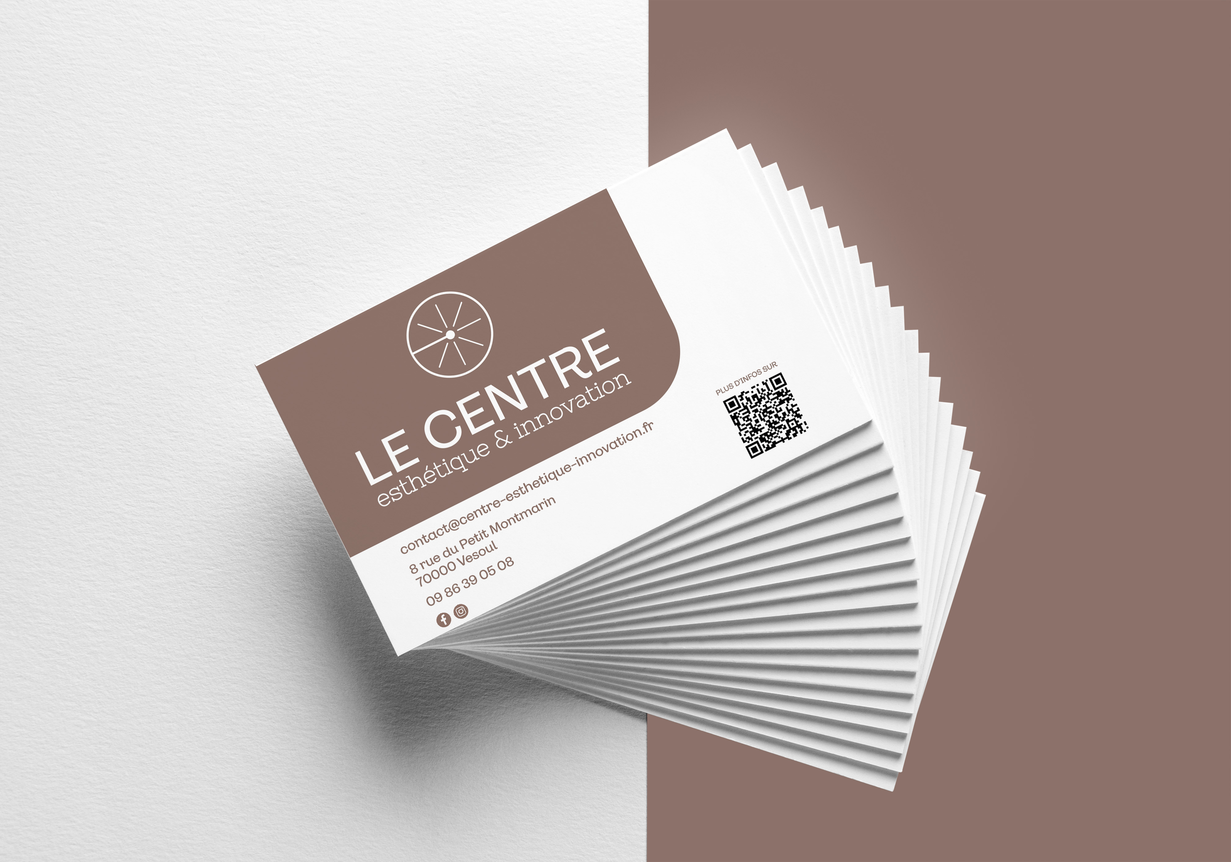Carte de visite Centre Esthétique — Graphiste Vesoul