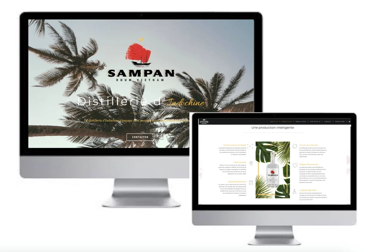 Site internet Distillerie d'Indochine — création web